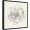 Pen and Ink Florals IV by Danhui Nai Canvas Wall Art Print Framed